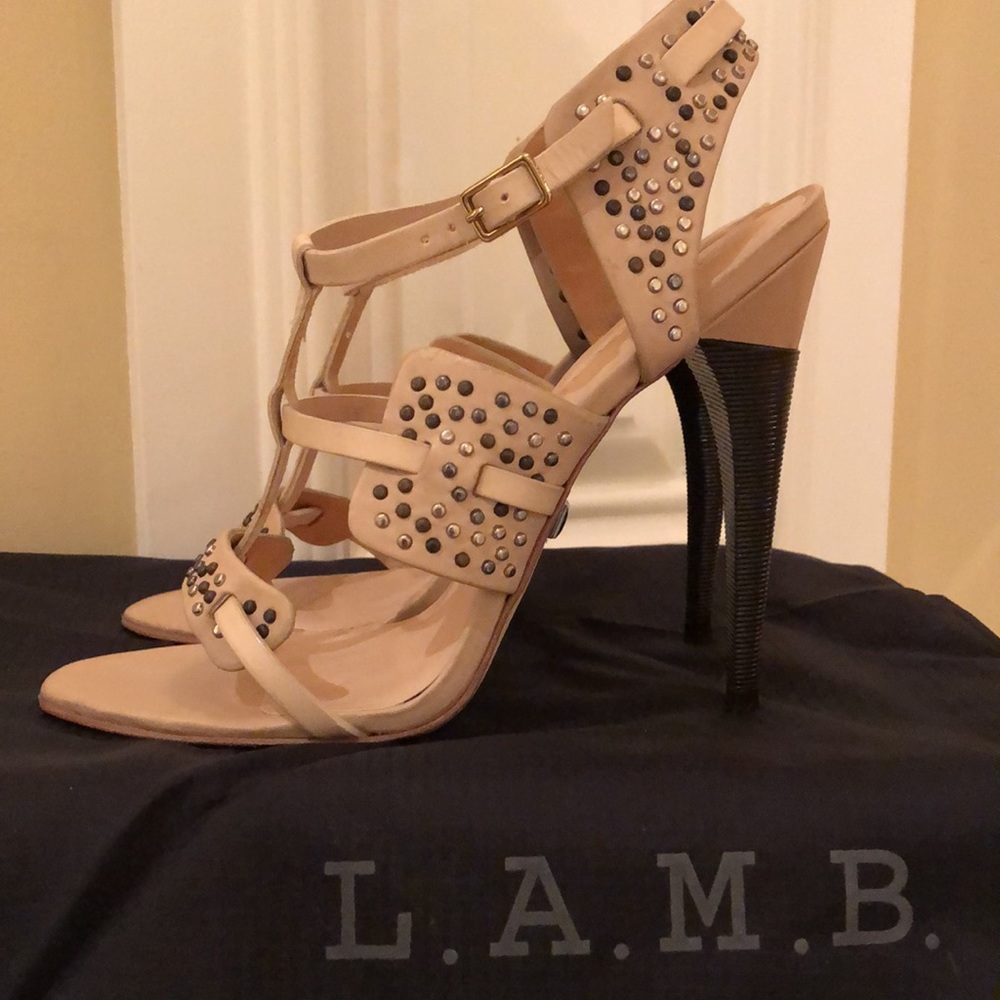 L.A.M.B. sexy studded sandals